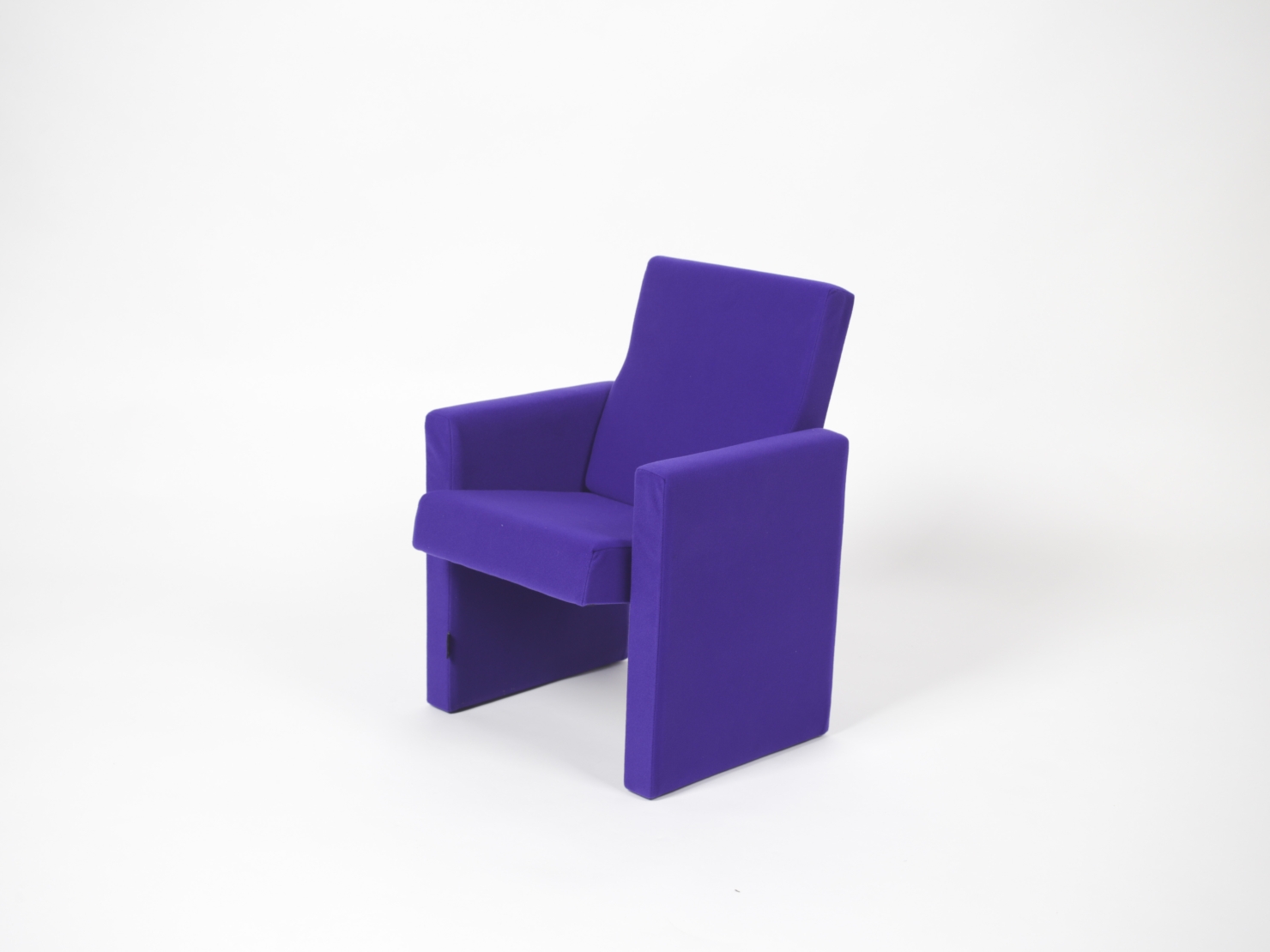 Groeifauteuil in mat synthetisch fluweel