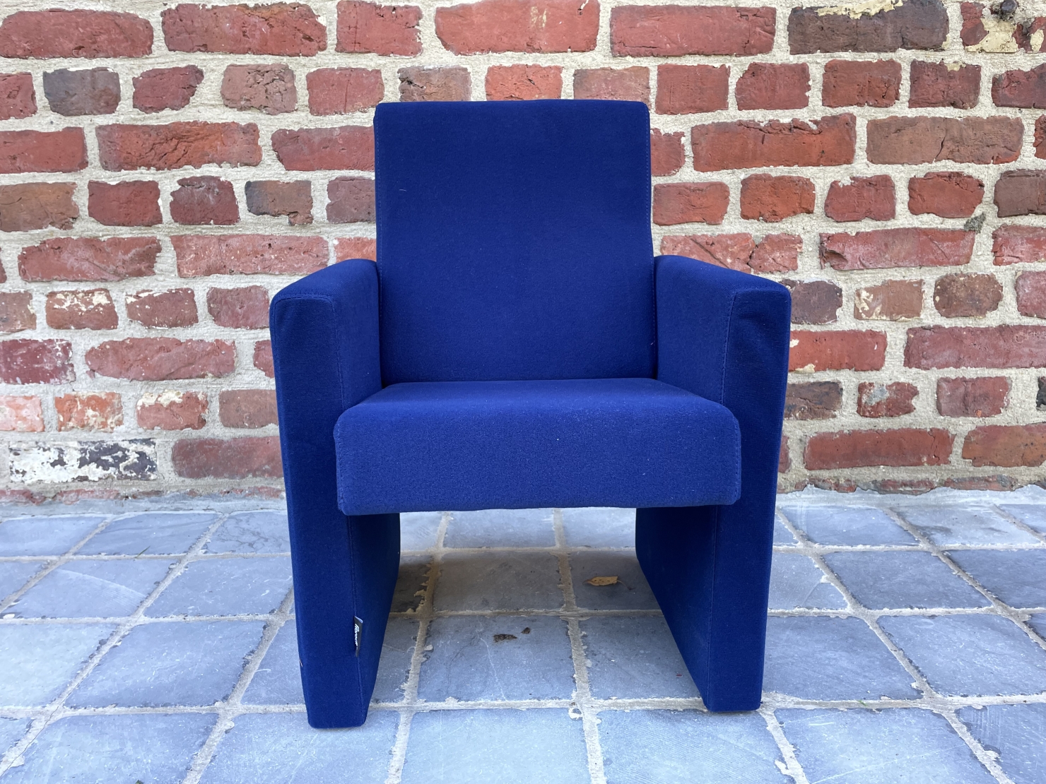 Groeifauteuil in mat synthetisch fluweel